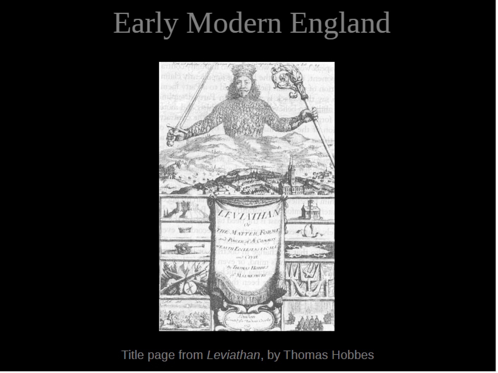 England in the Early Modern Era