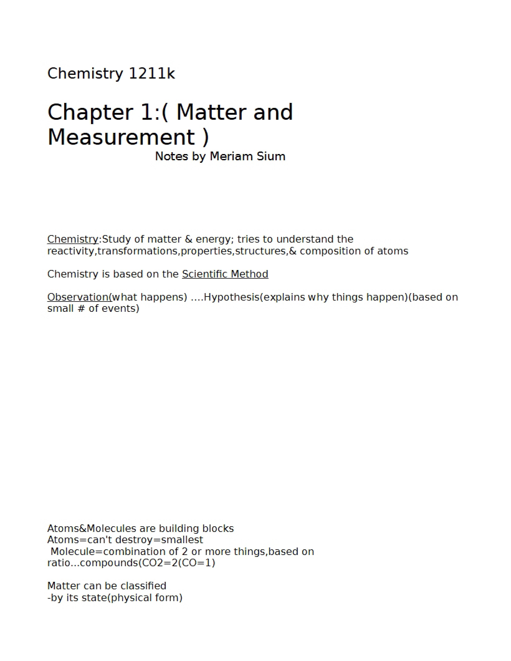 Principles of Chemistry Chapter 1