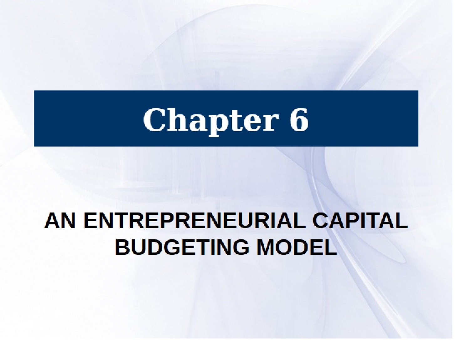 Bristow Entrepreneurial Finance Chapter 6