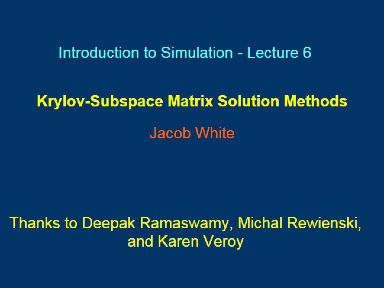 Methods for Krylov-Subspace Matrix Solutions