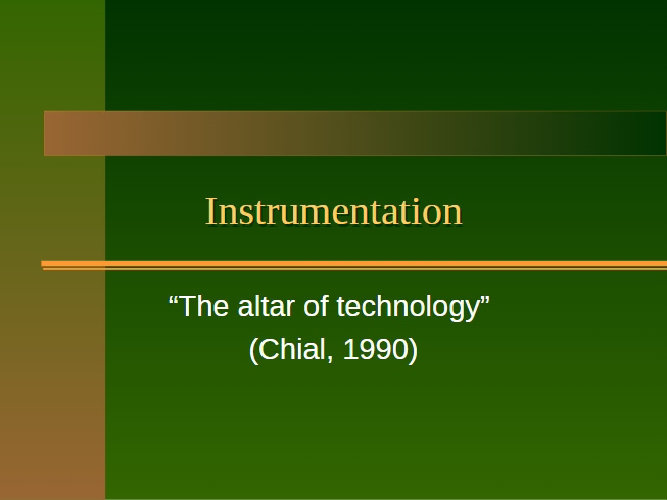 Voice Instrumentation