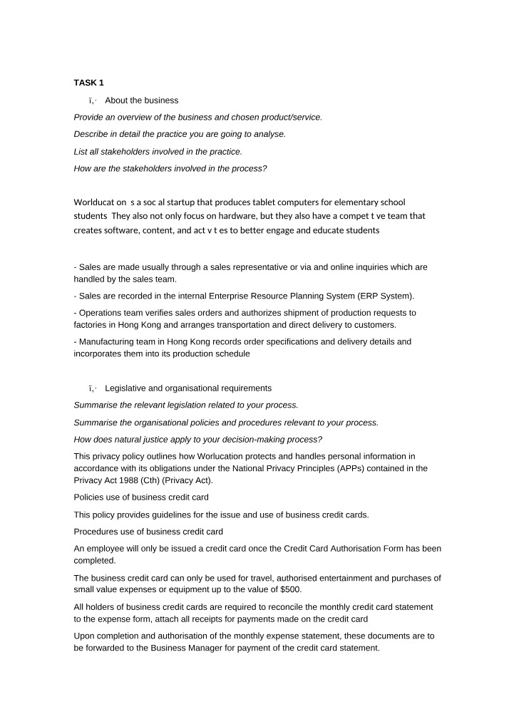 Worlducation Overview - Stakeholders and Operational