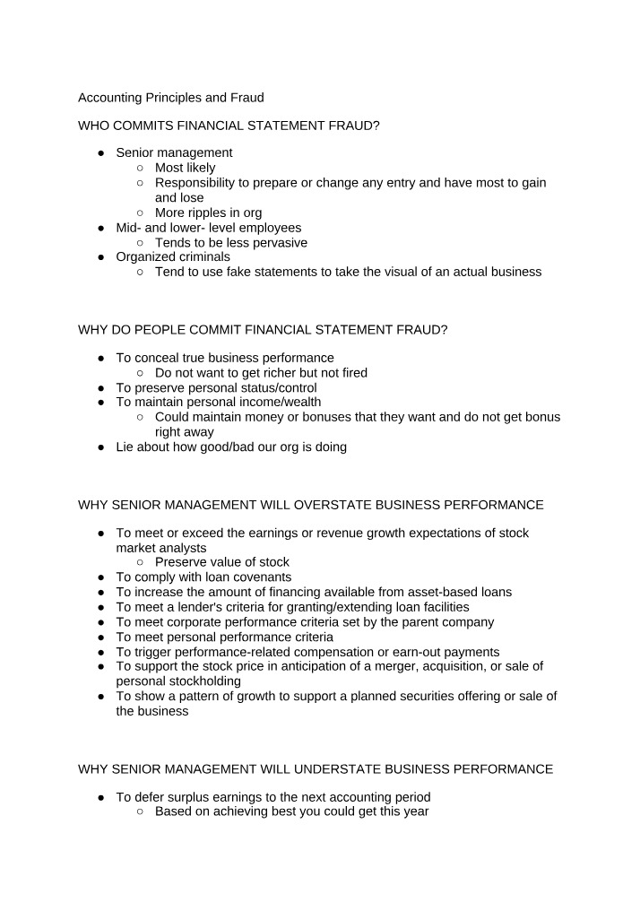 Lecture 6 - Fraud