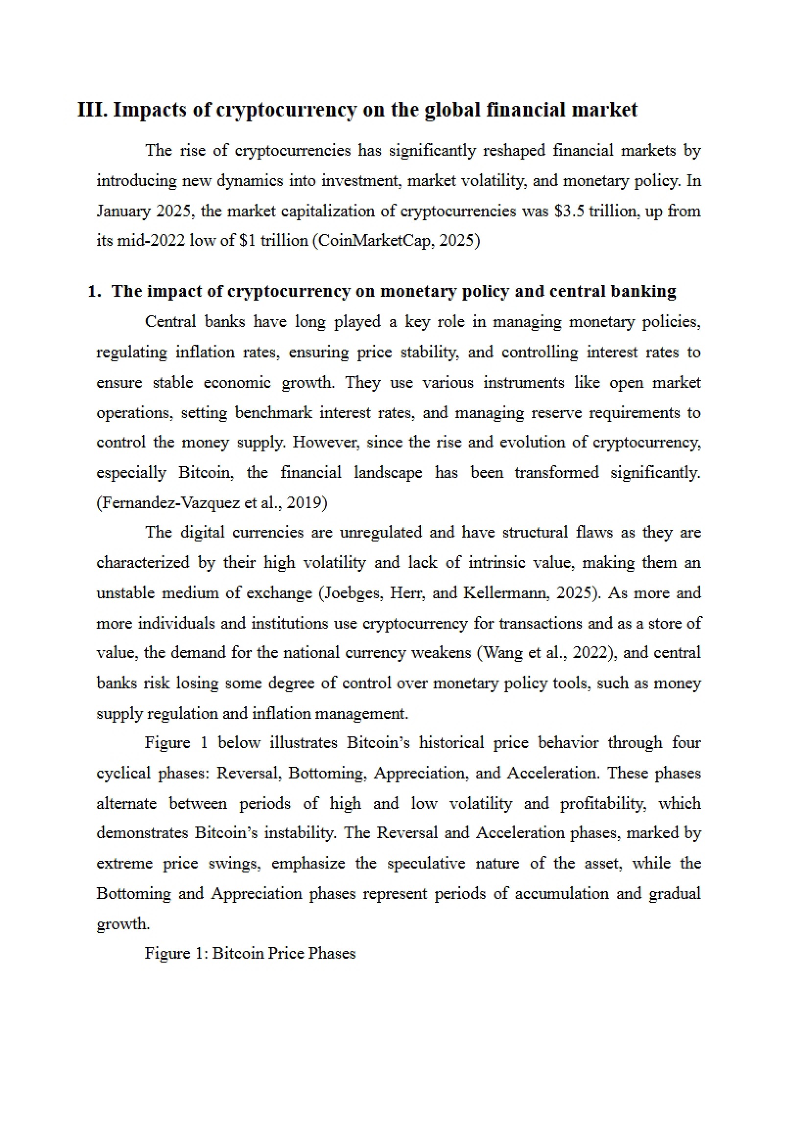 Global Financial Market Cryptocurrency Impacts