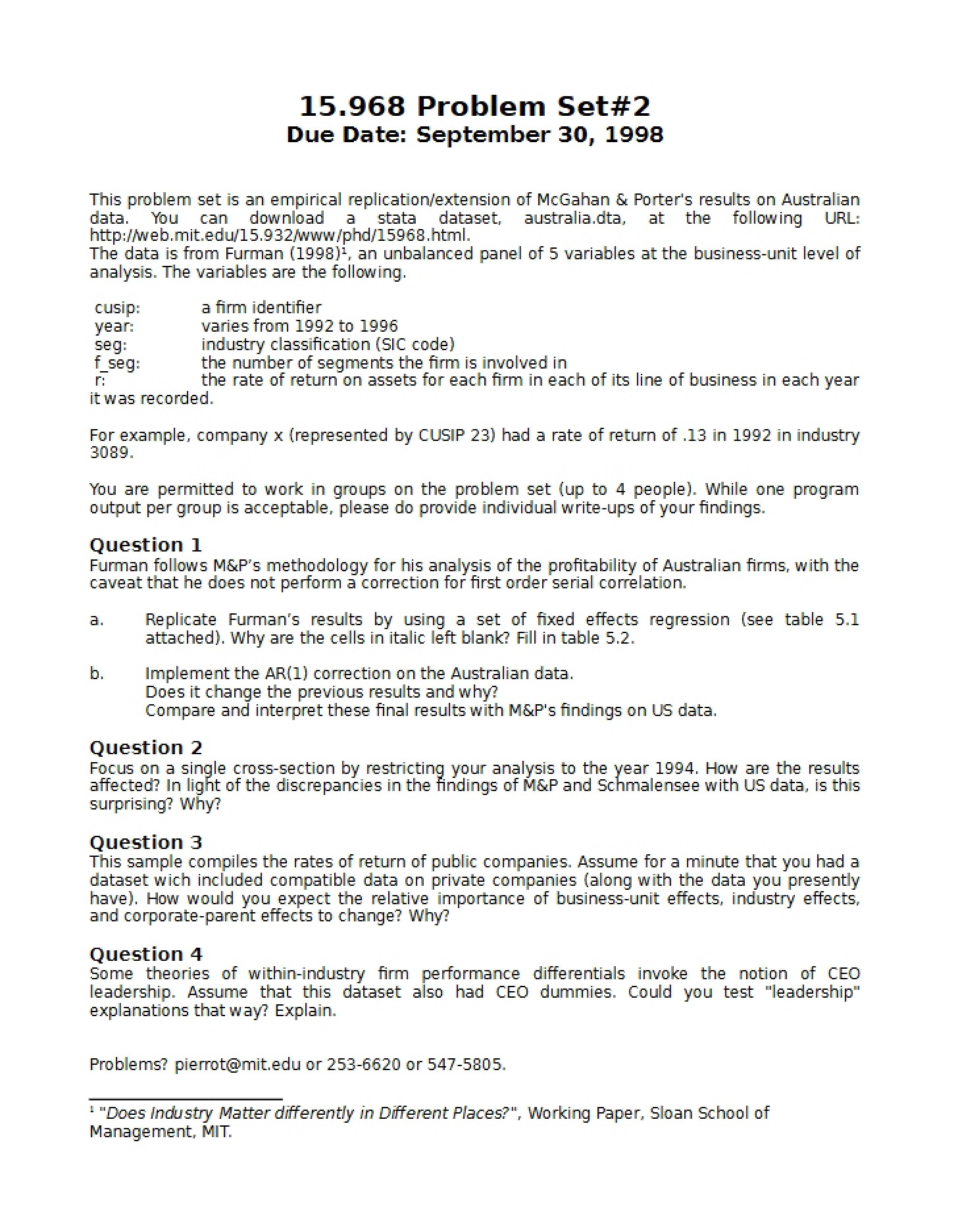 Assignment Two