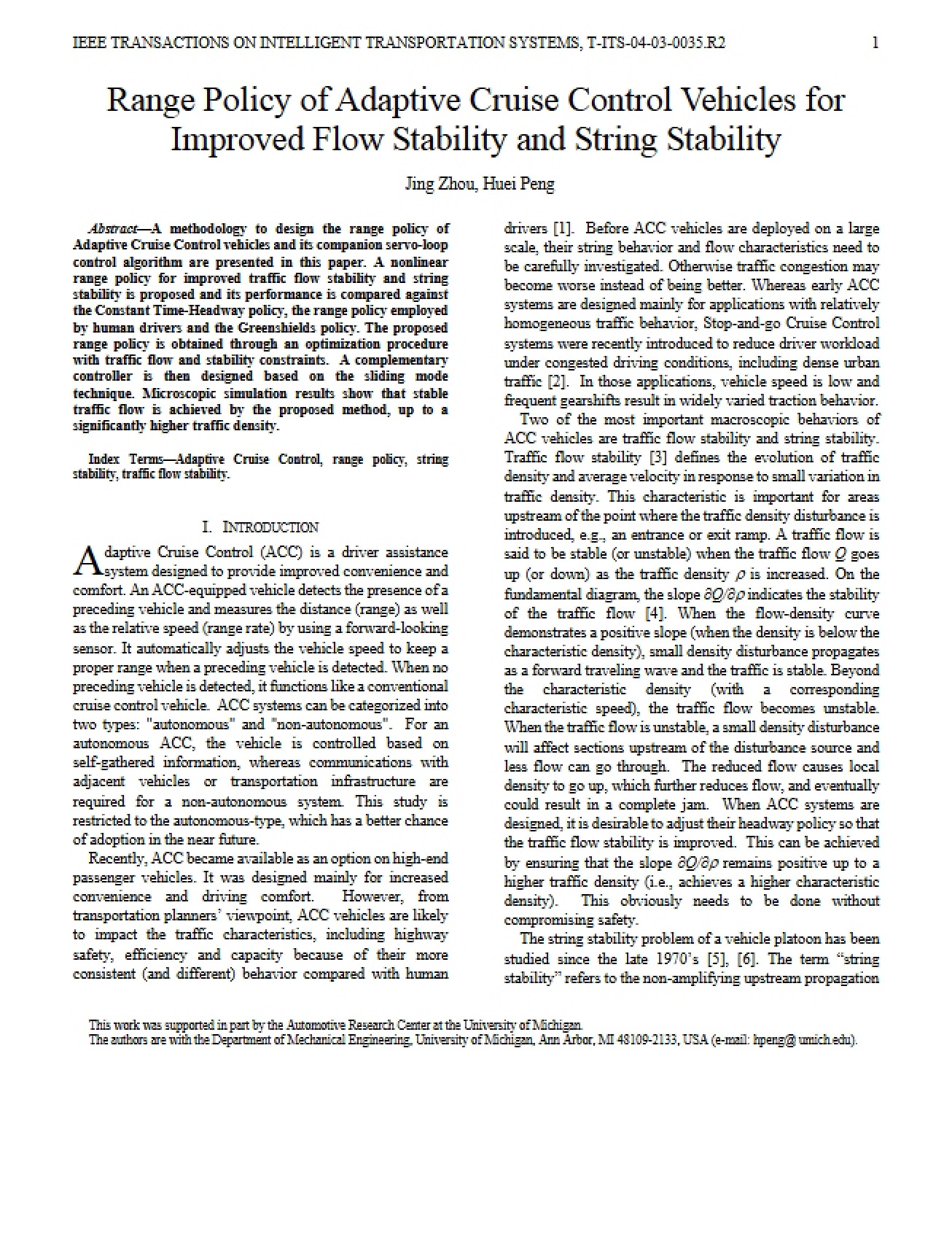 Improving Flow and String Stability via ACC Range Policy