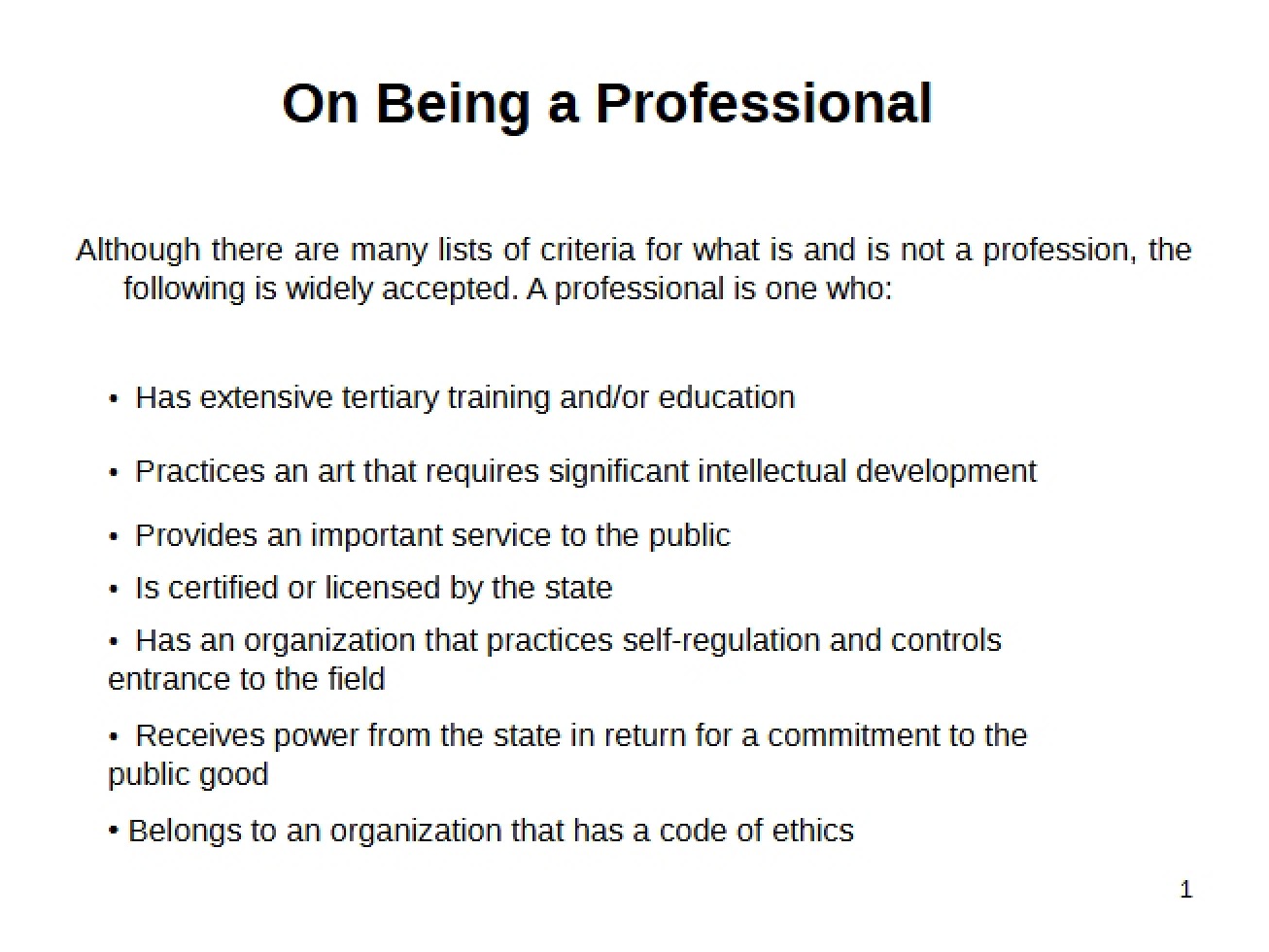 Engineering Professionalism