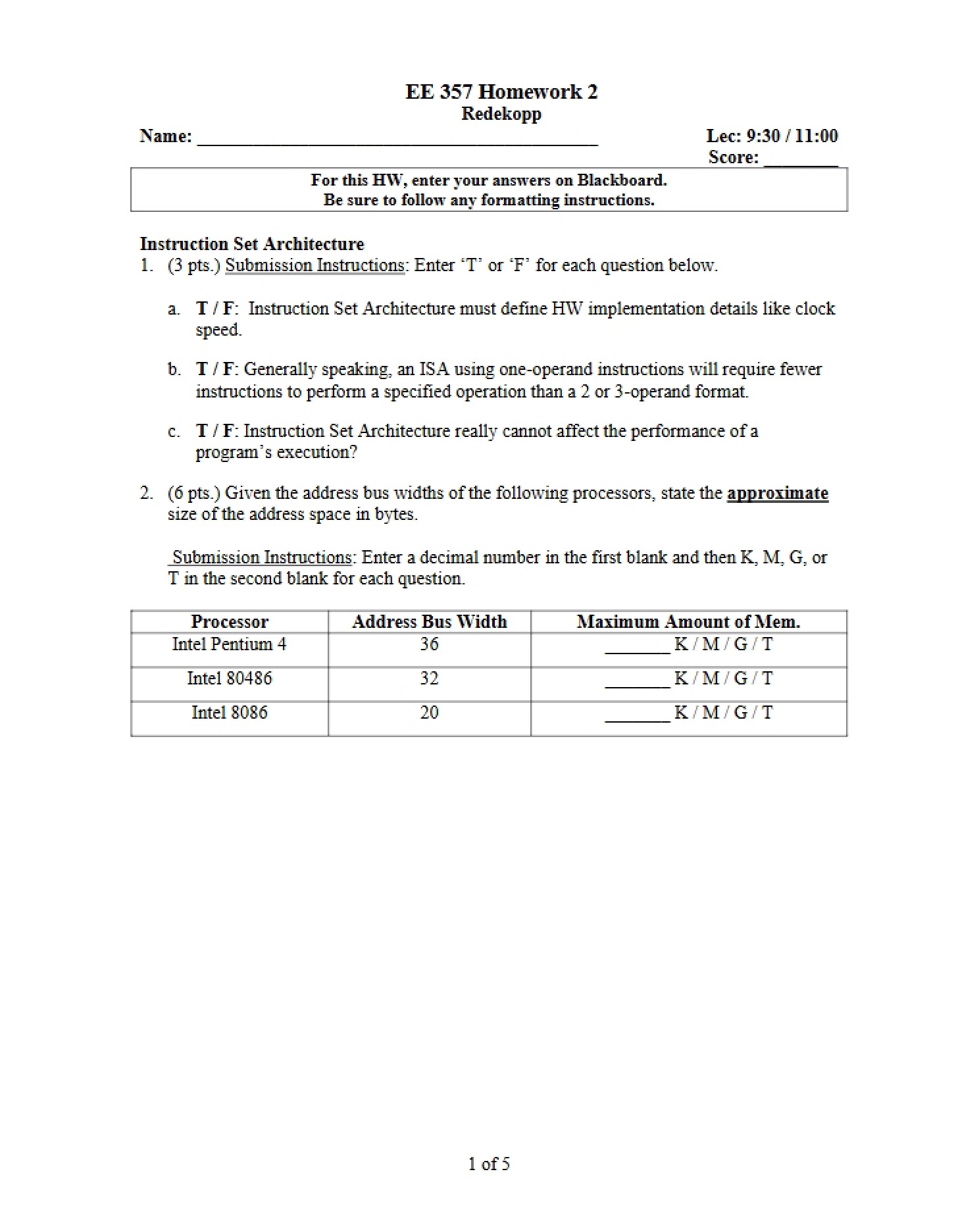 Assignment 2 (EE357)