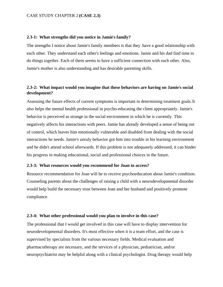 Chapter 2 Case Study 2.3