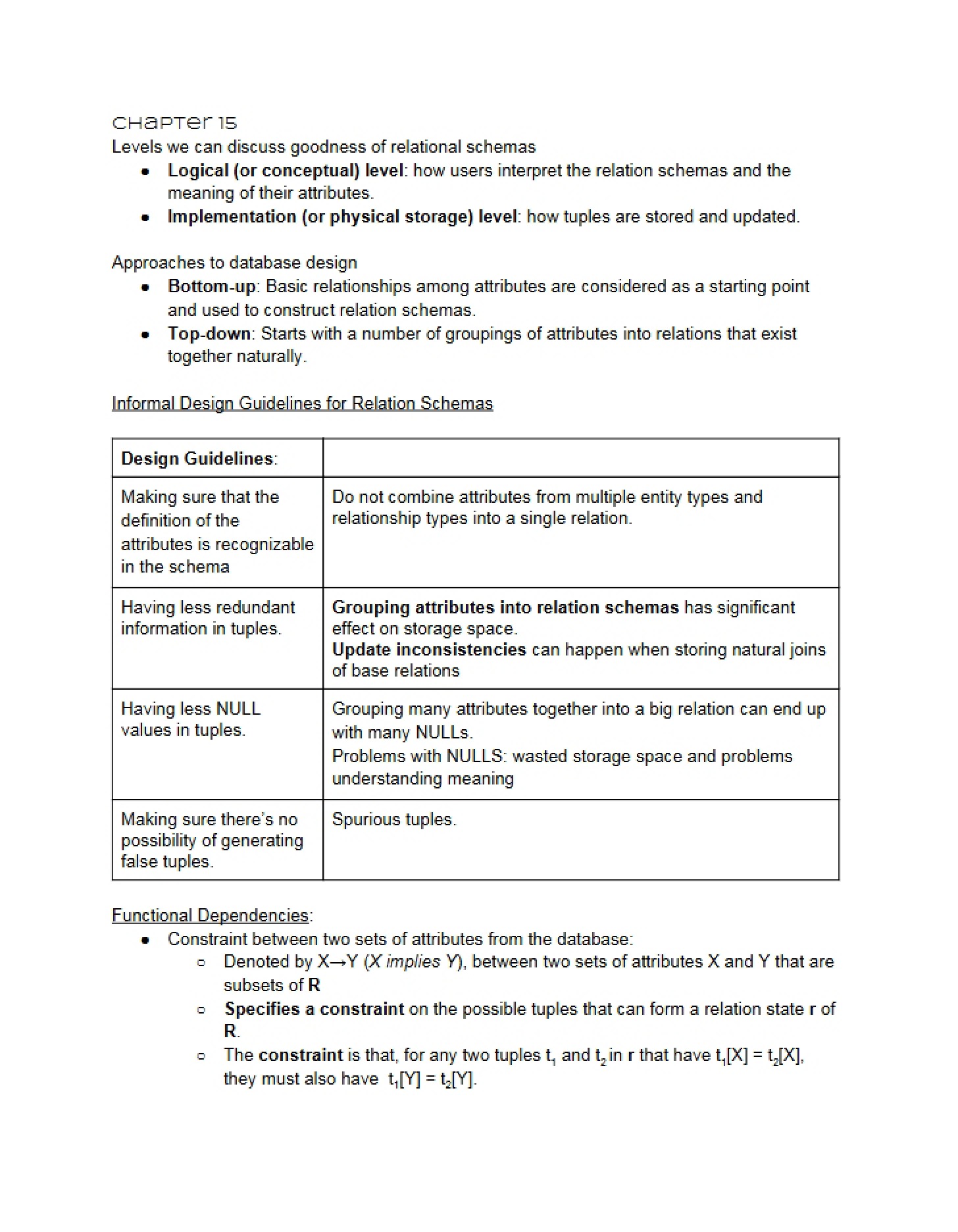 Database Overview