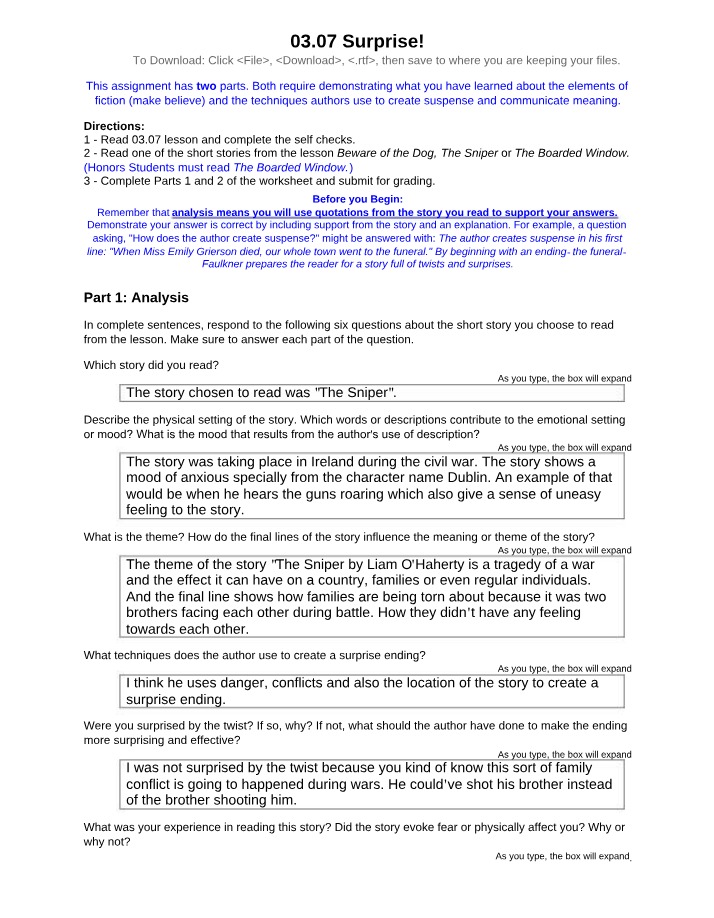 Worksheet 03.07