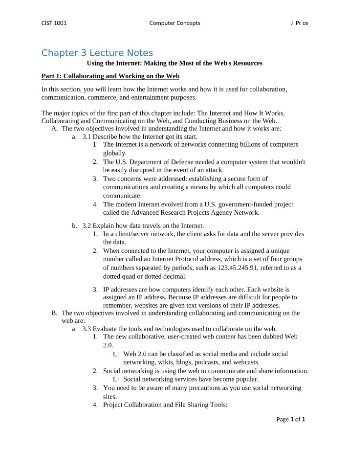 Making the Most of Web Resources