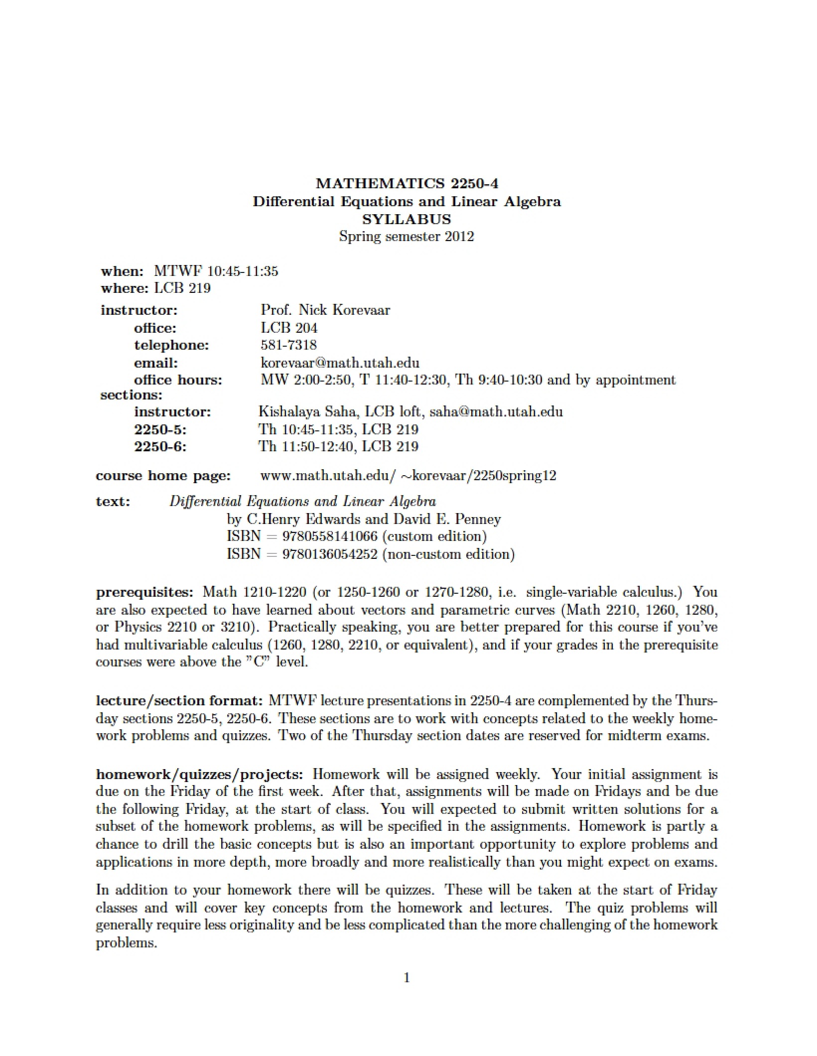 Syllabus Document