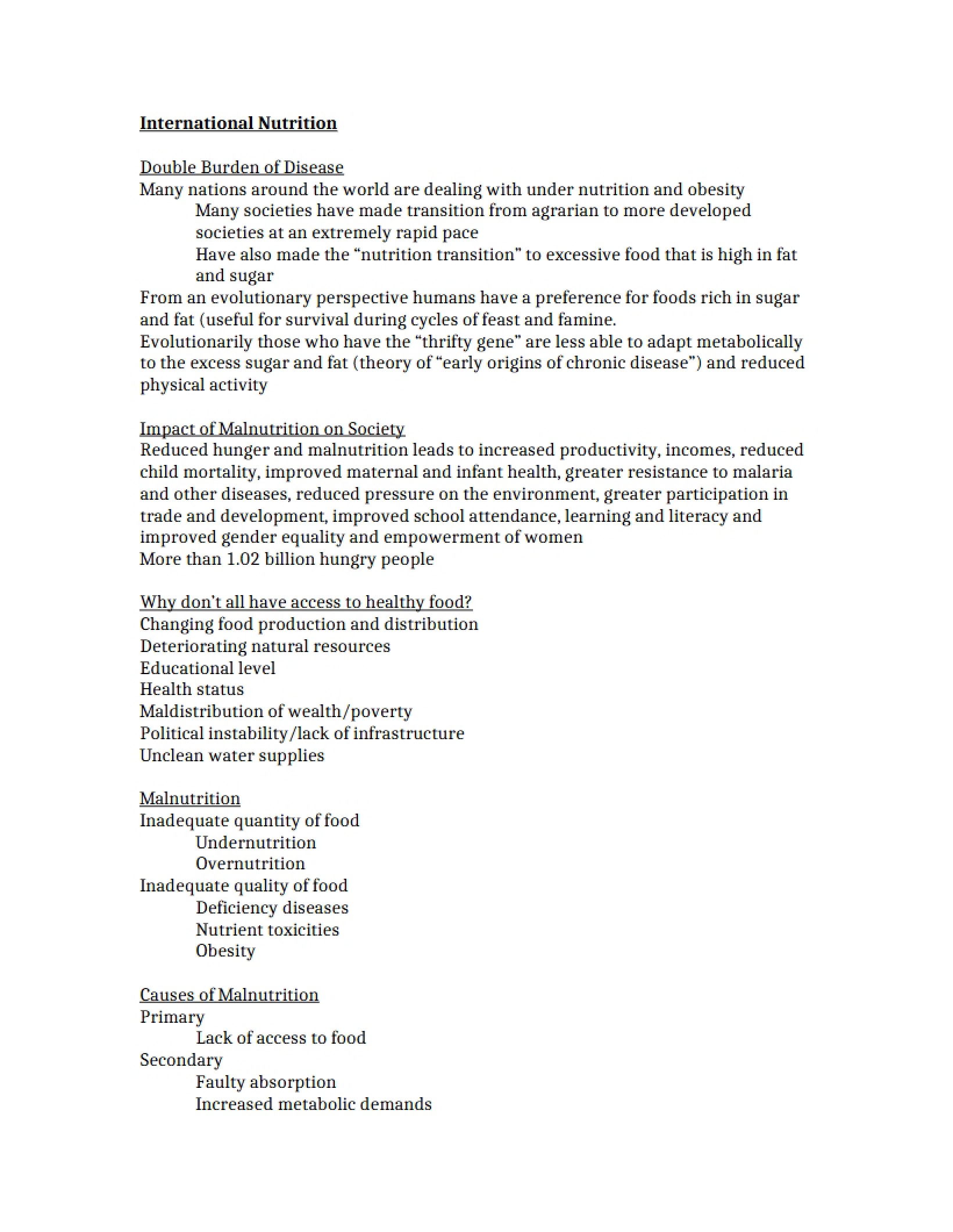 Nutrition Internationally