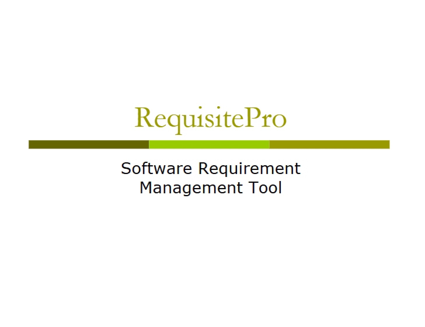 RequisitePro Software