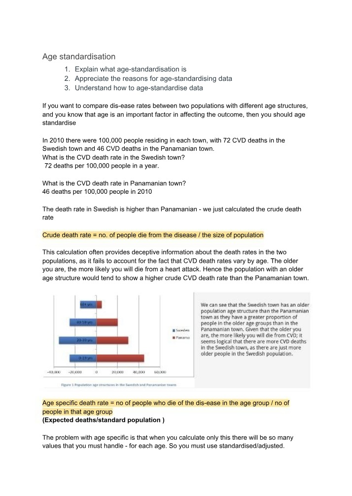 Guide to Ethnicity Coding and Age Standardisation