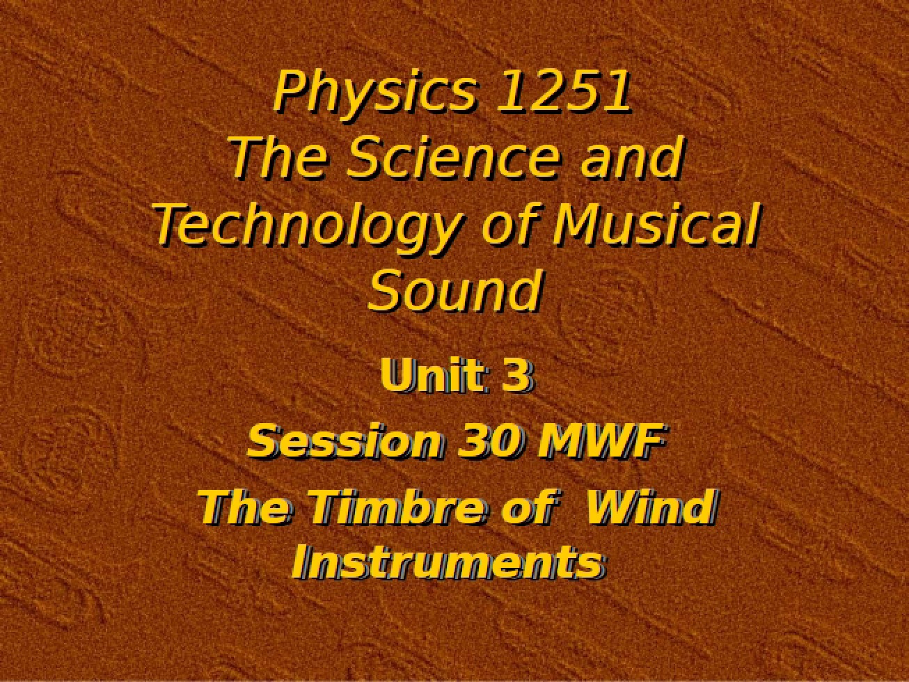 Physics Lecture 30