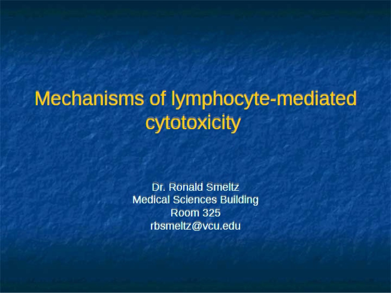 Lymphocyte-Mediated Cytotoxicity Mechanisms
