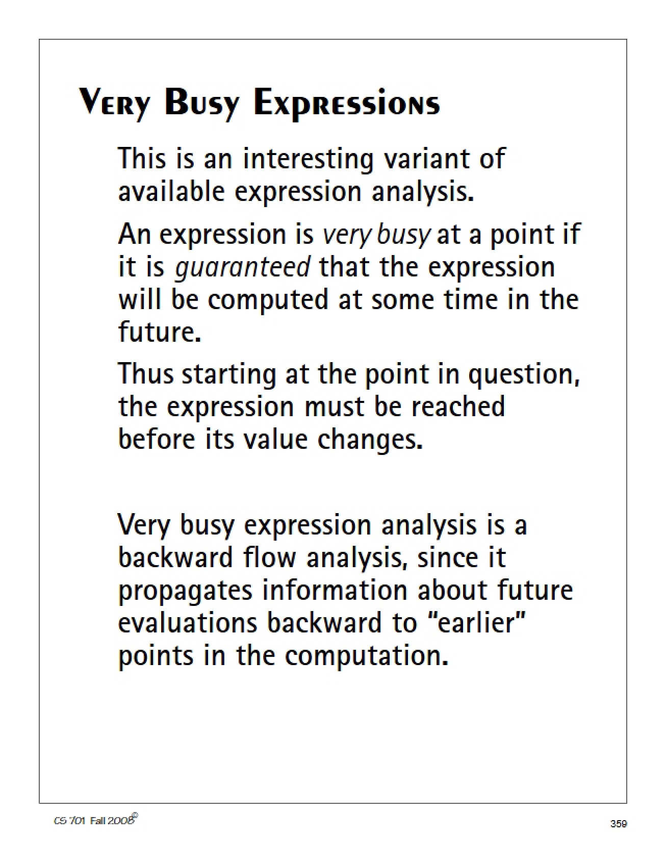 Notes on Lecture 18