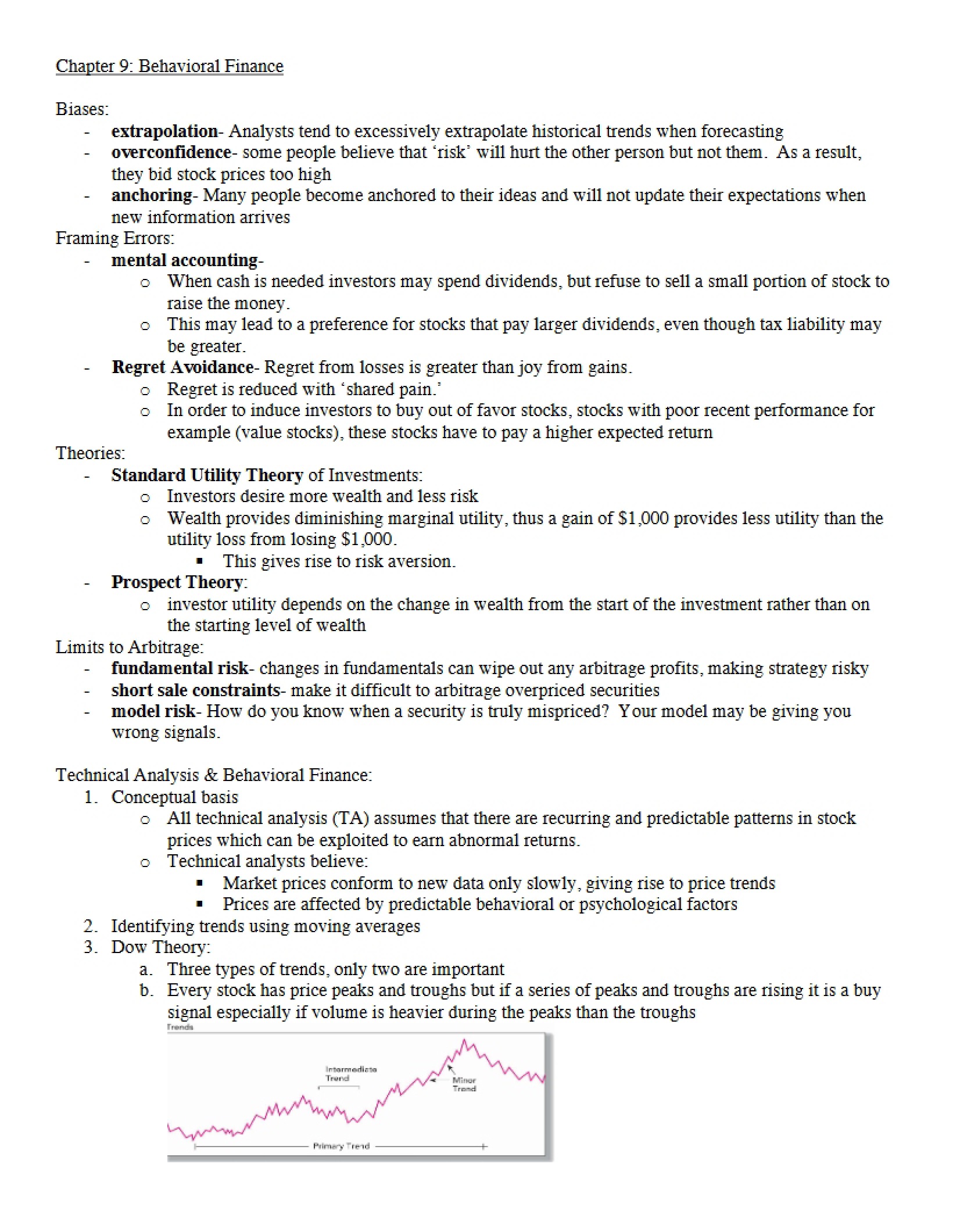 Chapter 9 - Behavioral Finance