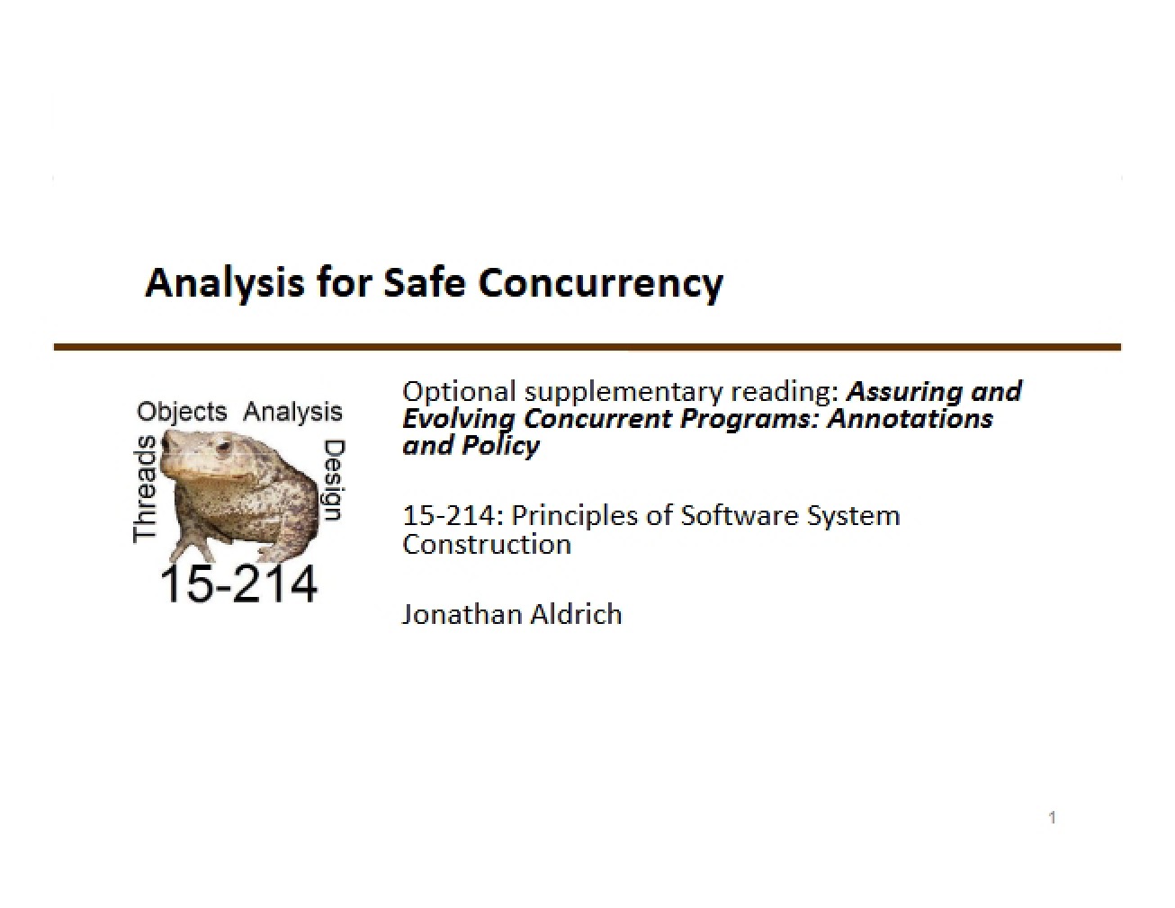 Concurrency Safety Analysis
