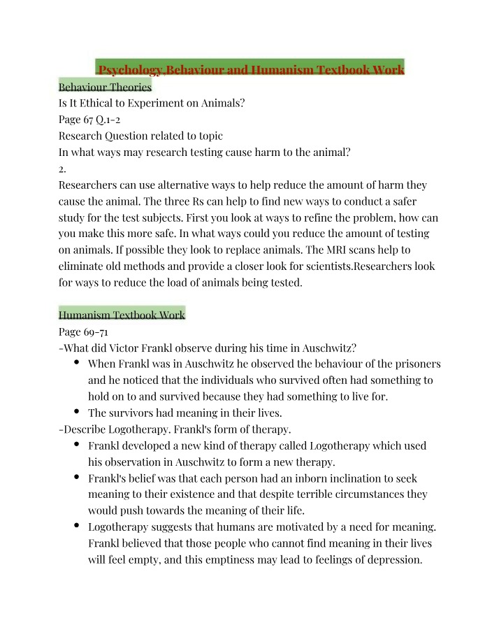 Ethical Considerations in Animal Experimentation