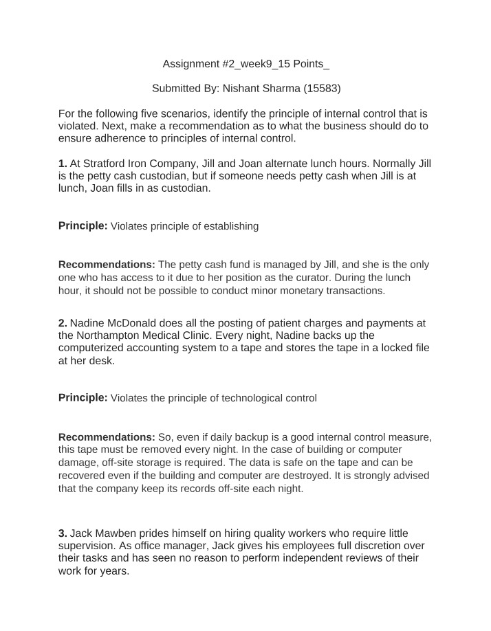 Week 9 - Financial Accounting Assignment 2