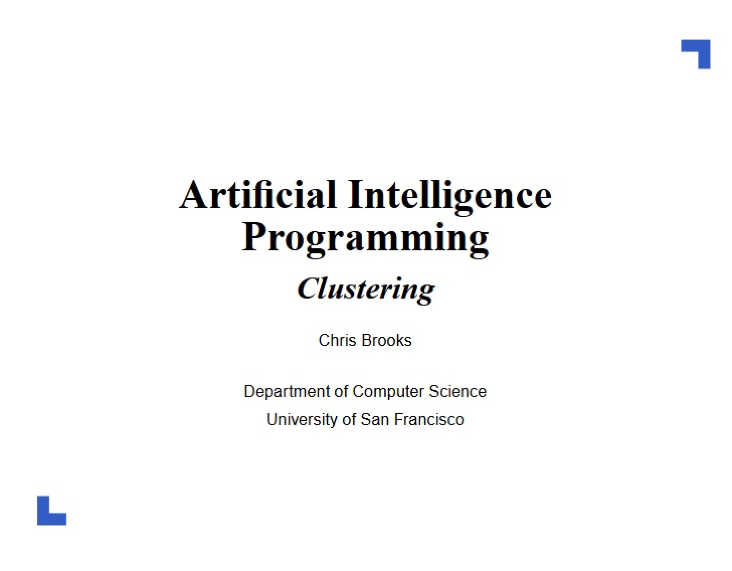 Artificial Intelligence Software Programming