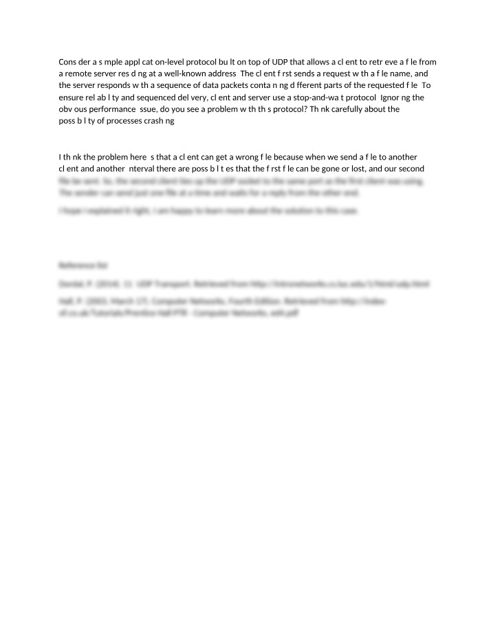 Reliability and Sequenced Delivery Issues in Data