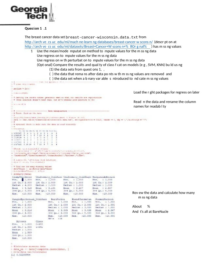 Imputing Missing Data MeanMode vs Regression Analysis