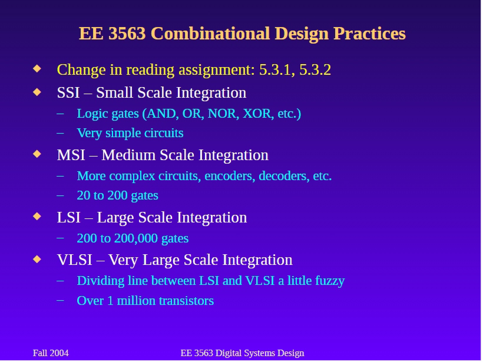 Practices for Combinational Design