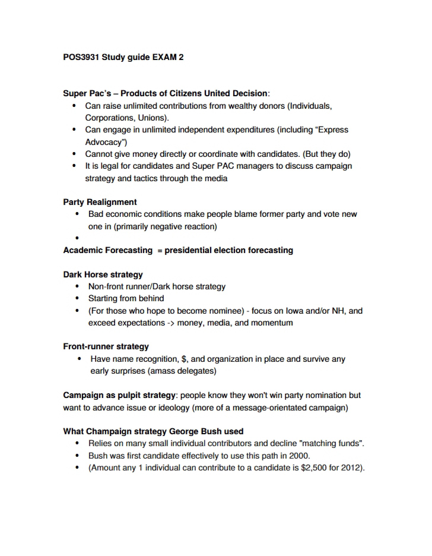 Exam 2 Guide