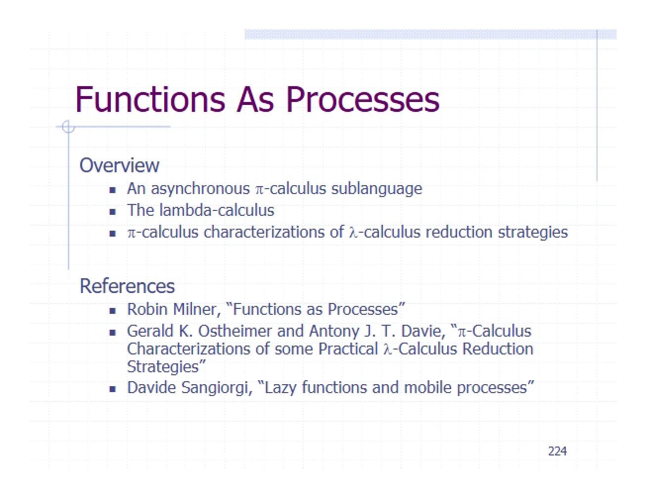 Viewing Functions as Processes