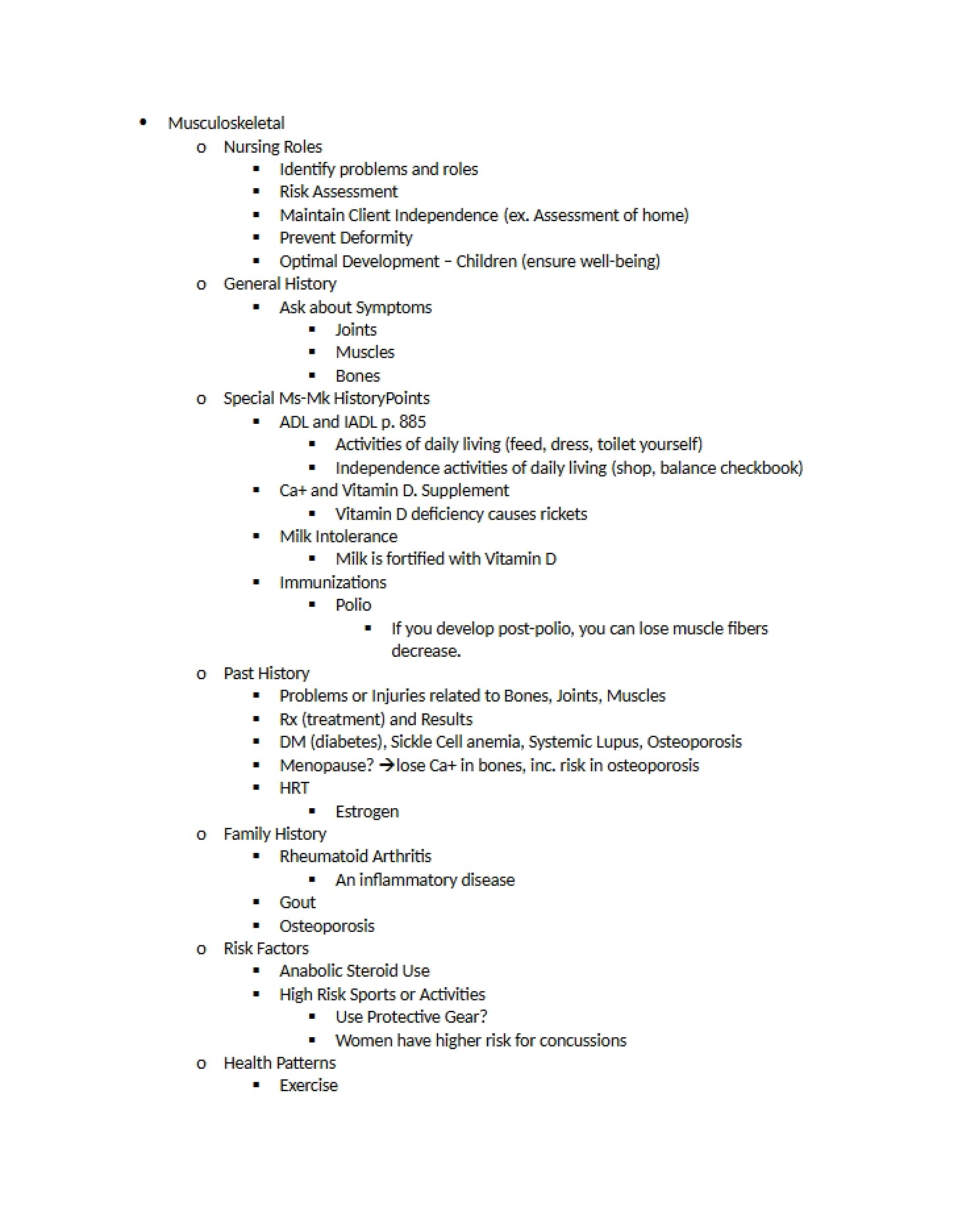 Exam 4 Muscular Systems