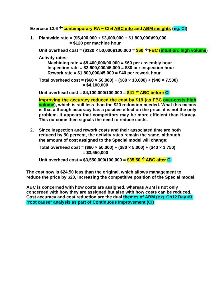 Chapter 12, Day 1 Homework Highlights
