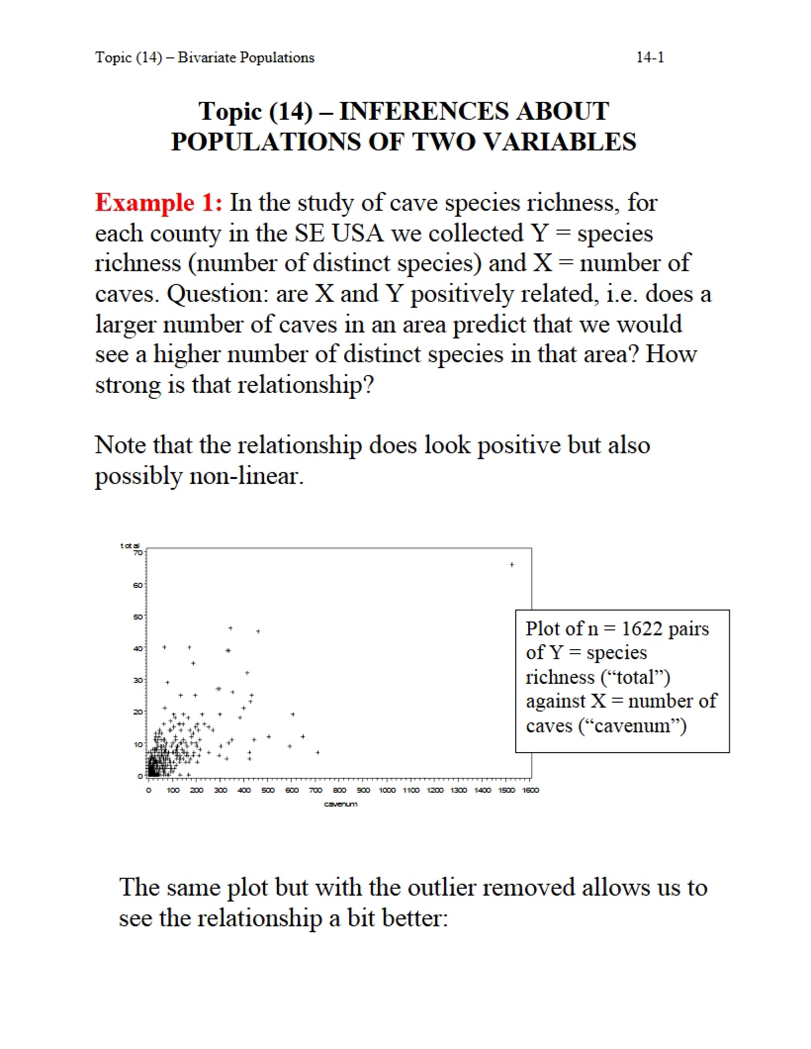 Populations with Two Variables