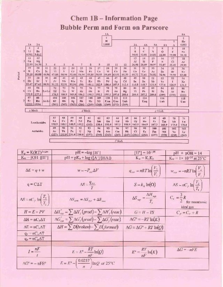 Winter 2019 CHEM 1B Exam 1 Solutions