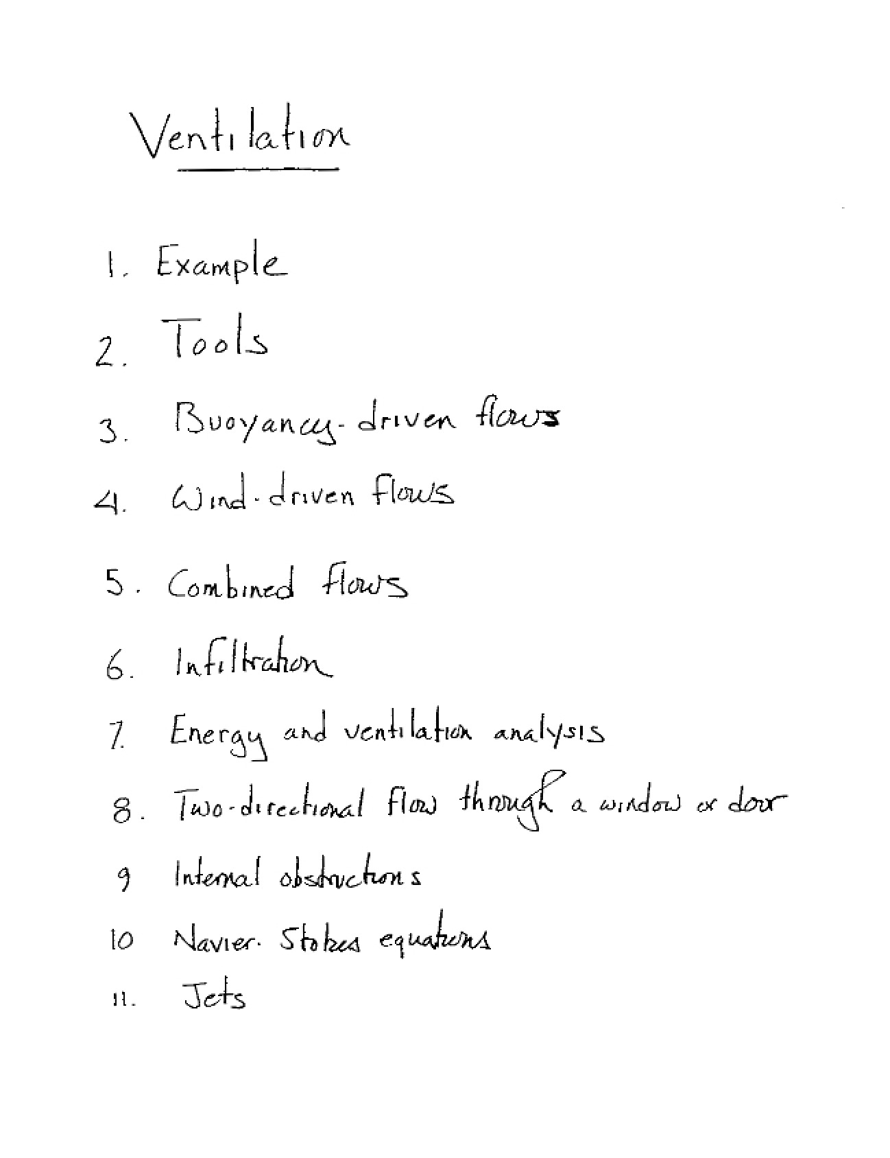 Systems of Ventilation