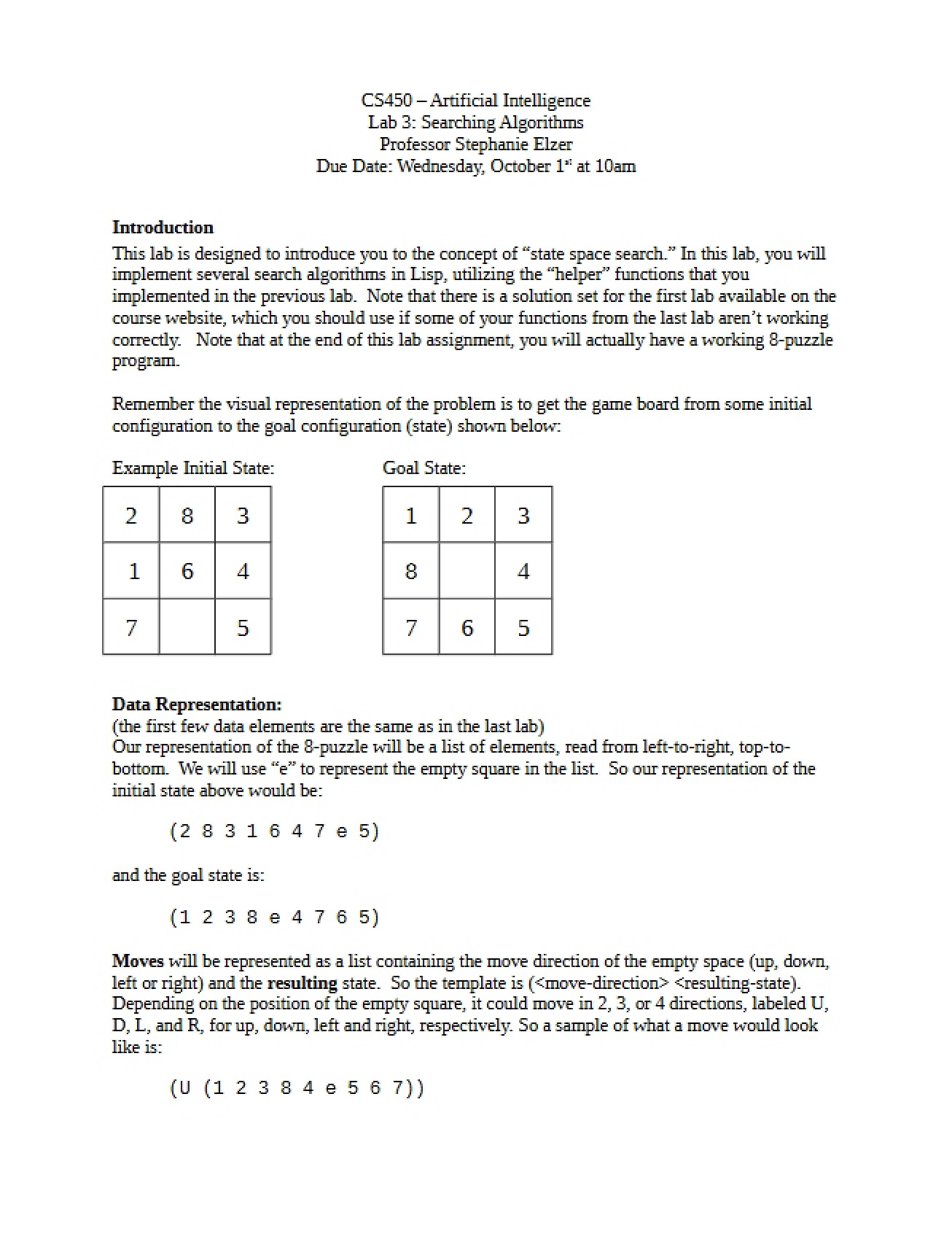 Algorithms for Searching