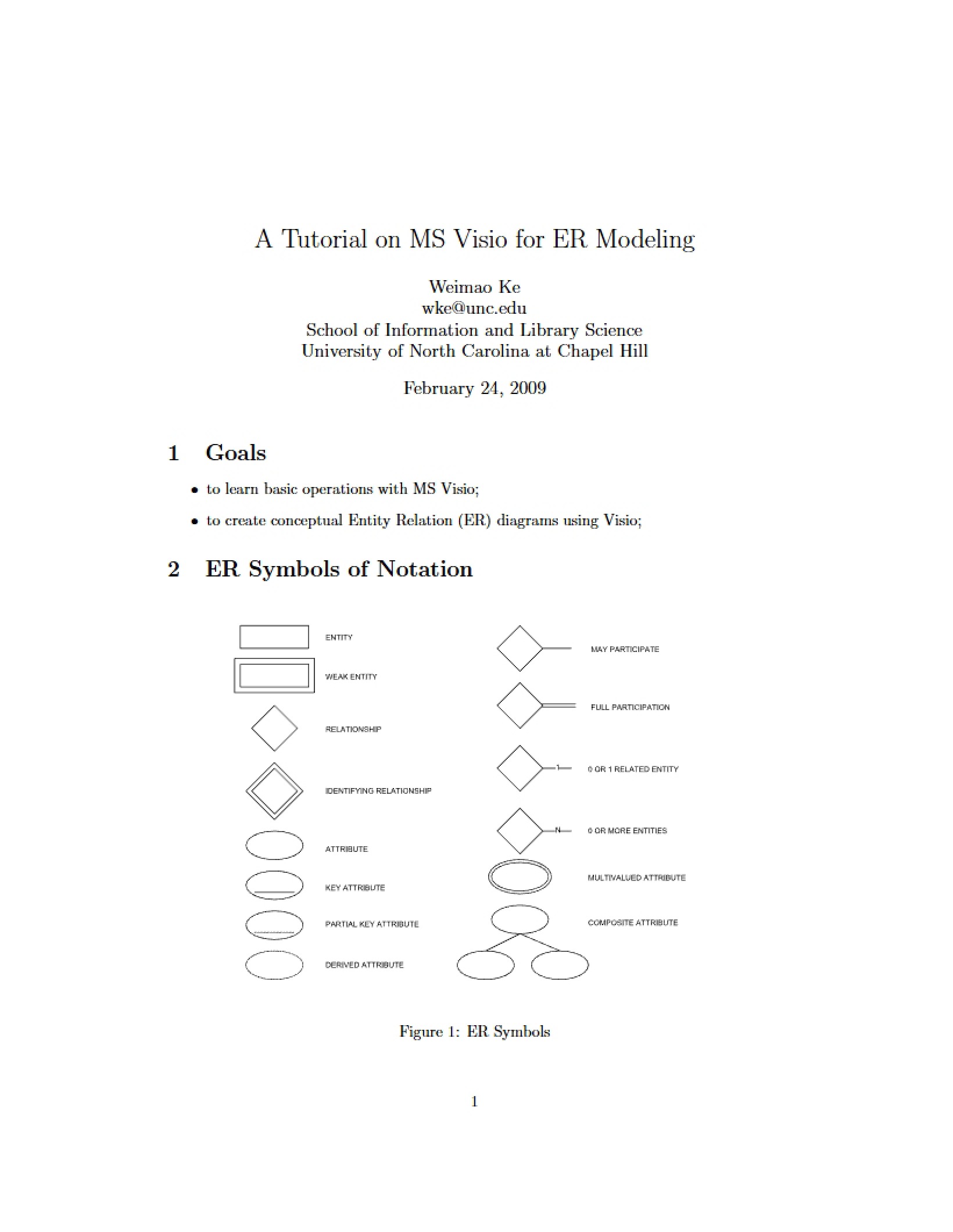 ER Modeling MS Visio Tutorial