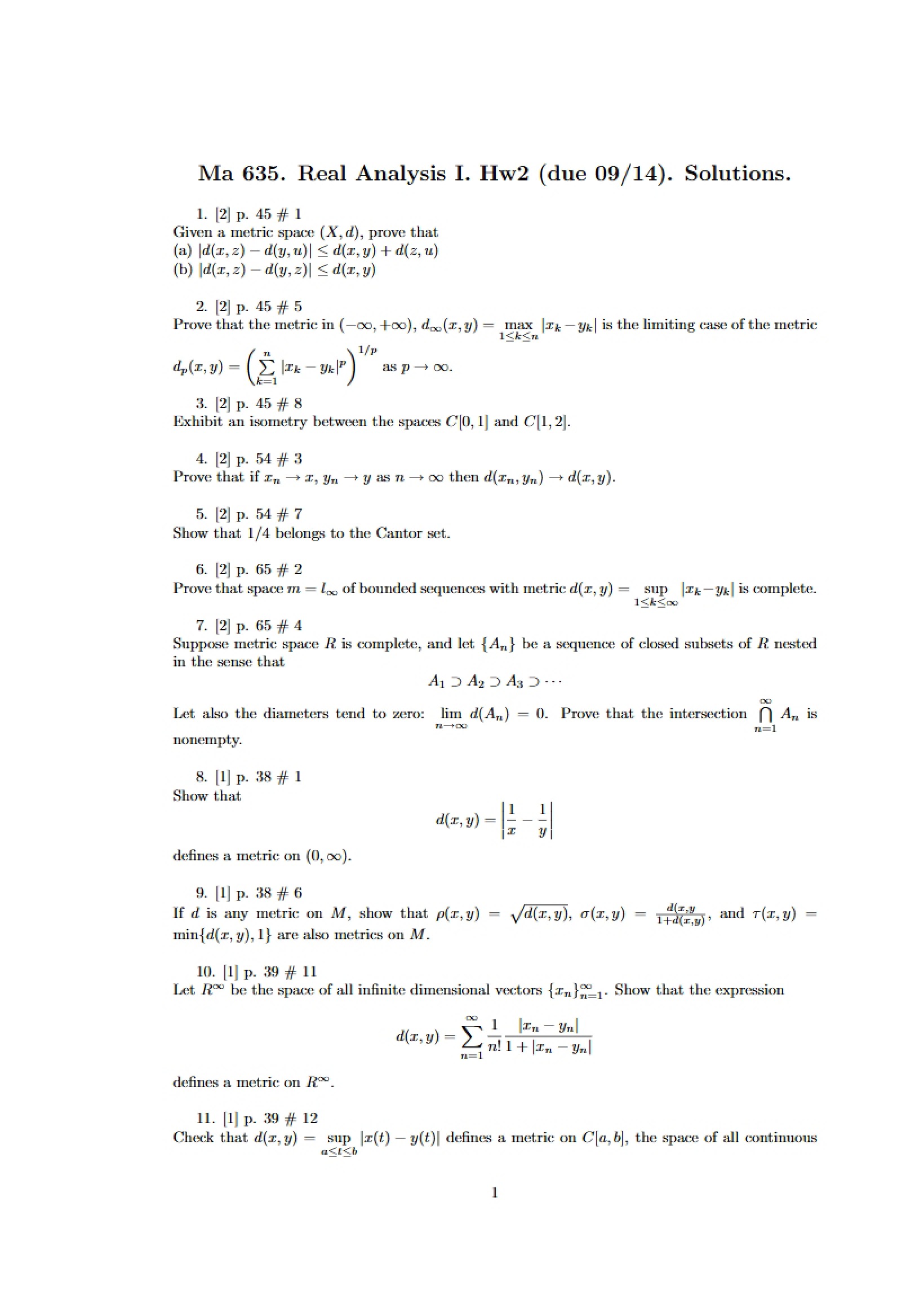 Second Homework Assignment