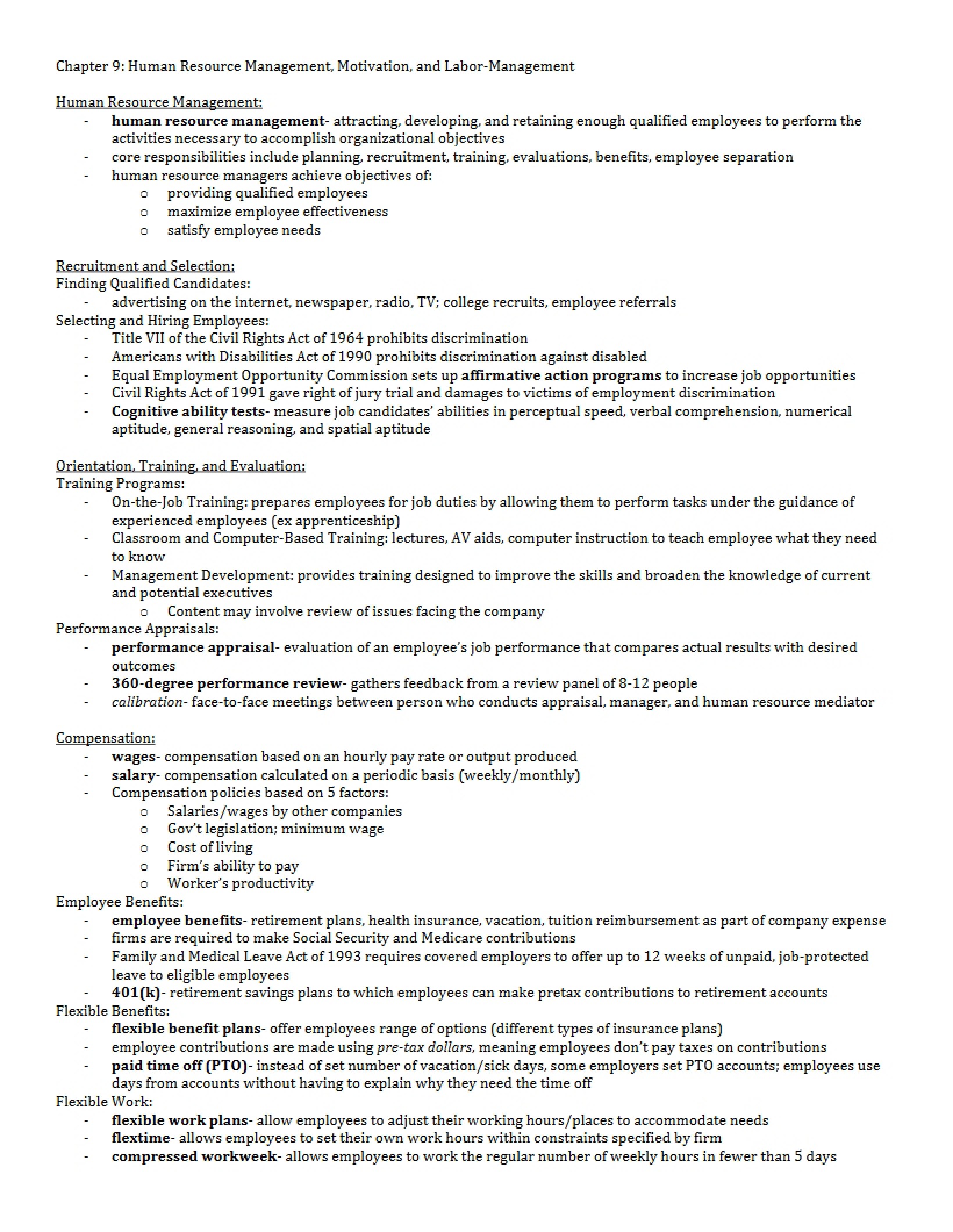 Chapter 9 - Value Chain Concepts