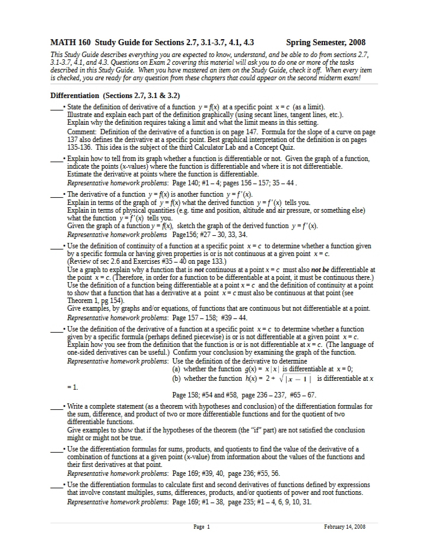 Exam 2 Study Guide