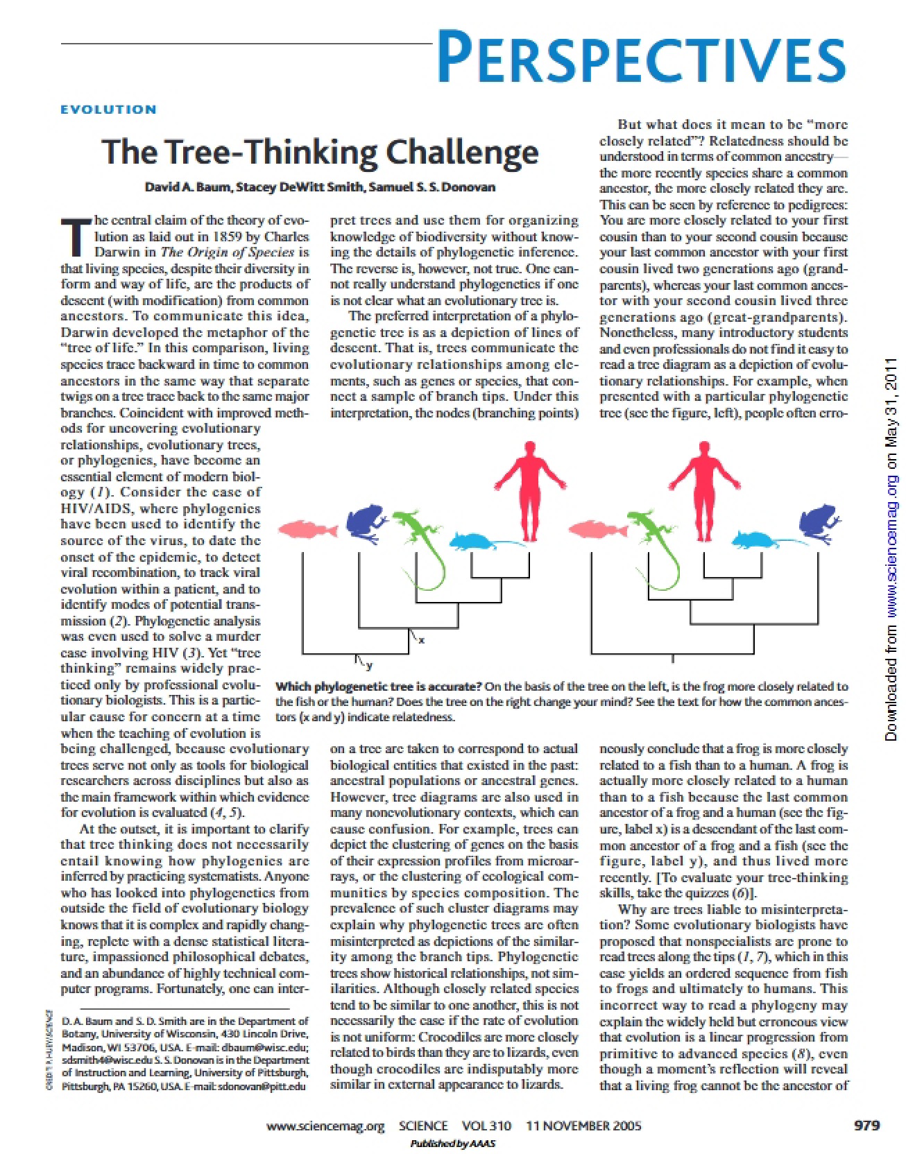 Tree Thinking Challenge