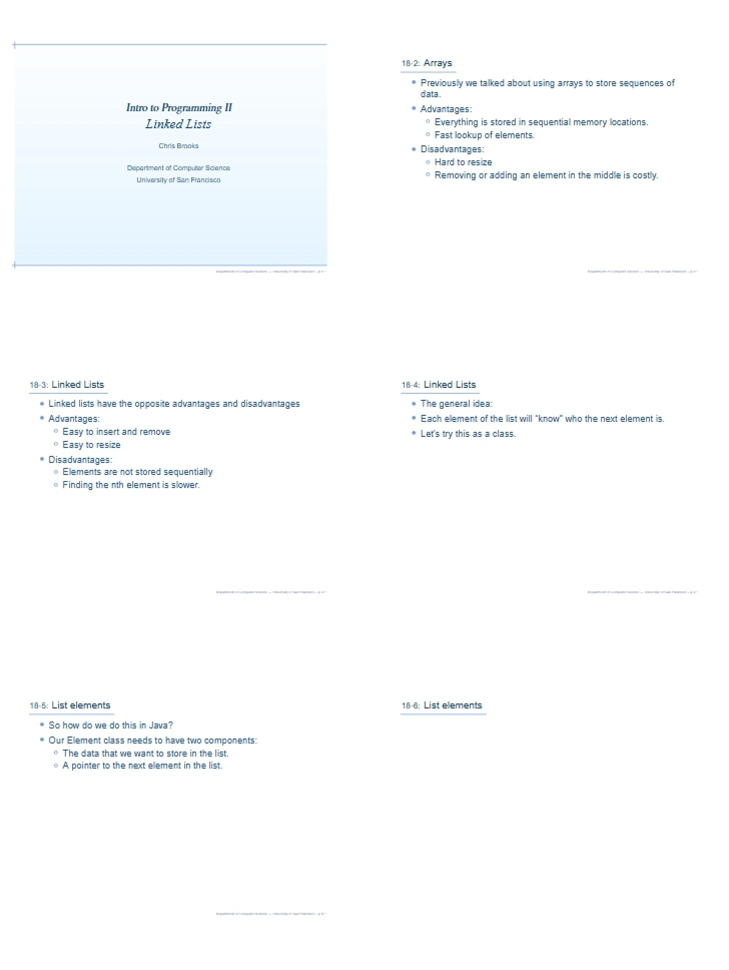 Lists Linked - 5 Pages