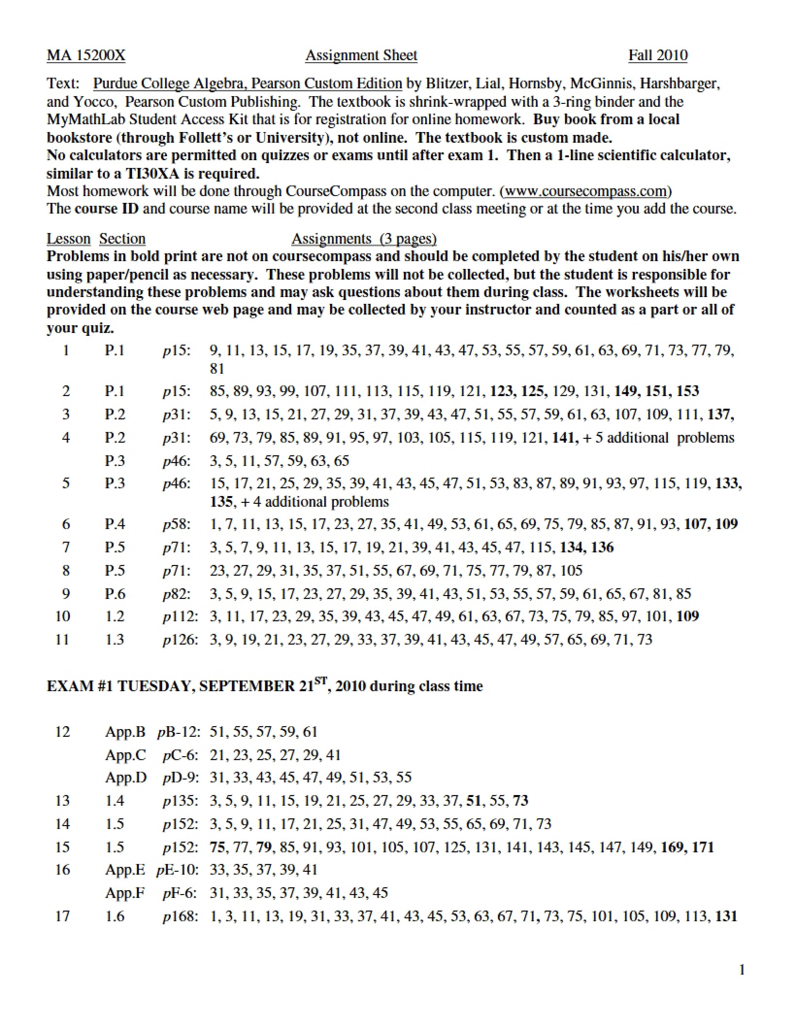 Full Assignment Sheet
