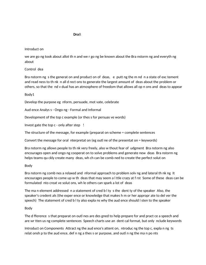 COMM-1010 Course Draft