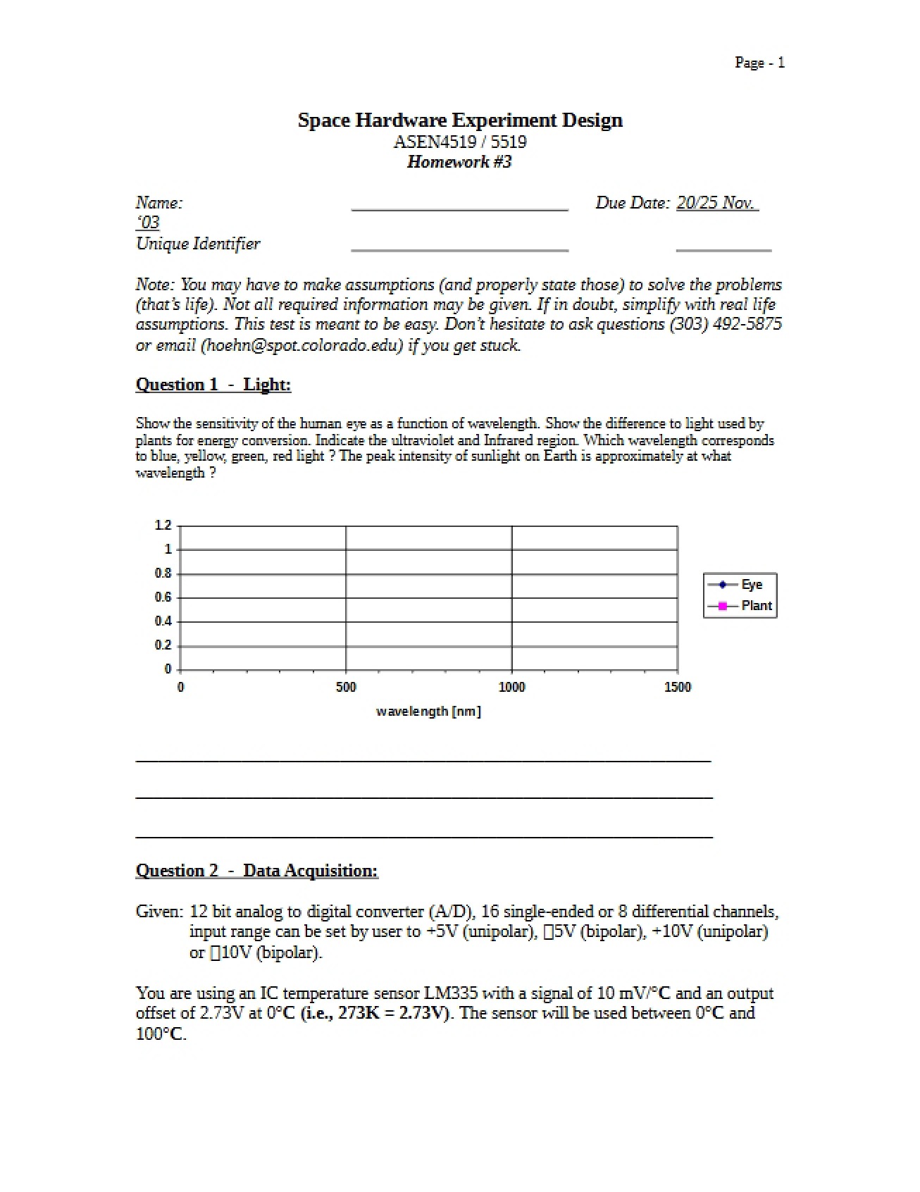 Third Homework Assignment
