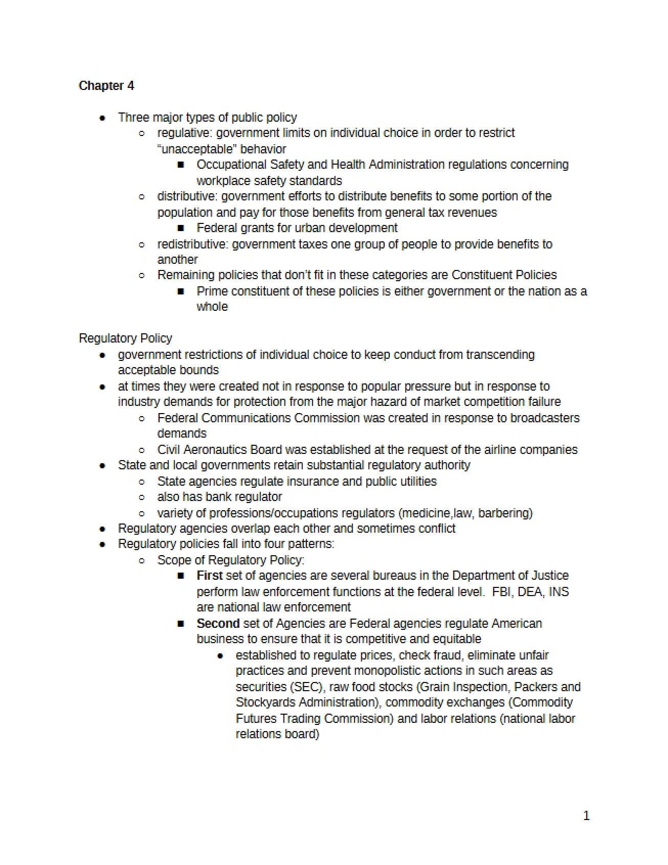 Special Topics Chapter Four