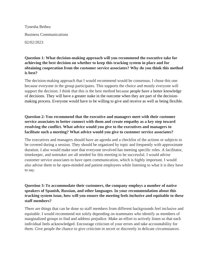 Improving Cooperation and Decision-Making in Business